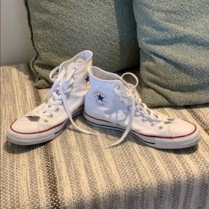 Men’s White High Top Converse